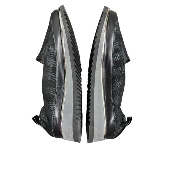 Ron White Naverina Tartan Slip-On Sneaker In Onyx Black Gray Womens US 7.5 Eu 38 - Picture 7 of 11